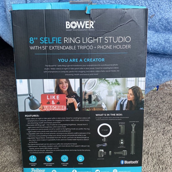 8" SELFIE RING LIGHT - Picture 5 of 8